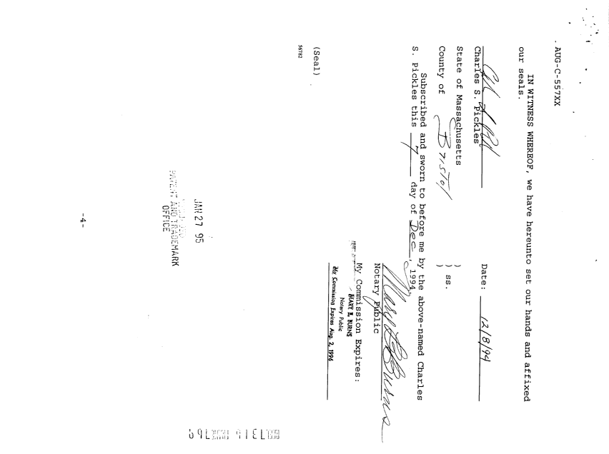 Canadian Patent Document 2206643. Assignment 19970902. Image 6 of 6
