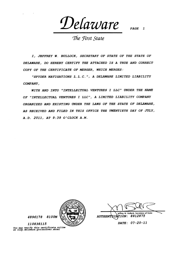 Document de brevet canadien 2207043. Cession 20120608. Image 3 de 4