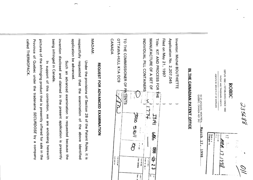 Document de brevet canadien 2207045. Poursuite-Amendment 19971217. Image 1 de 7