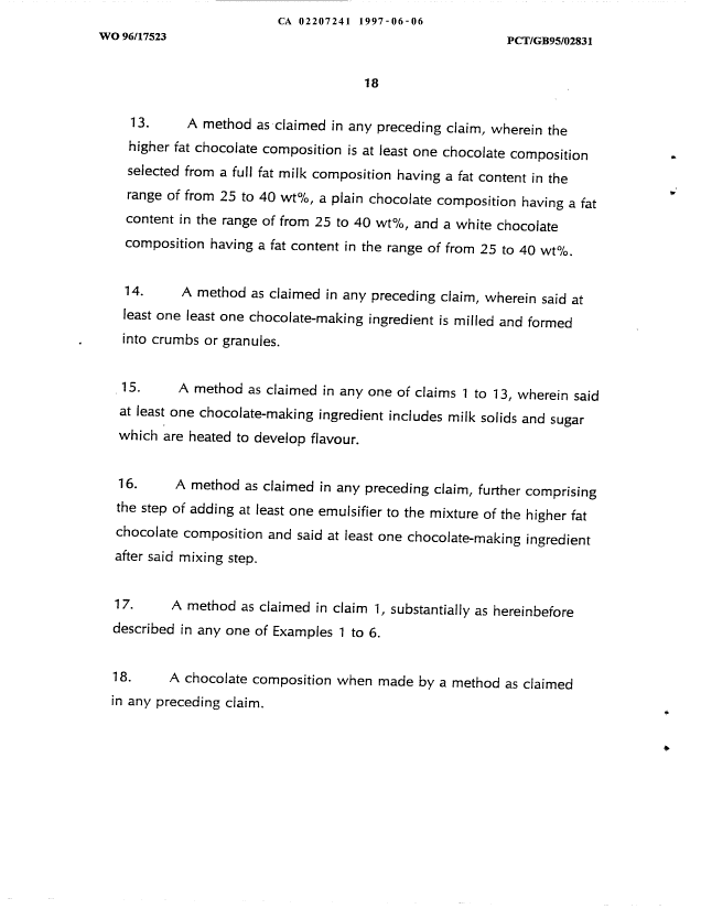 Document de brevet canadien 2207241. Revendications 19970606. Image 3 de 3