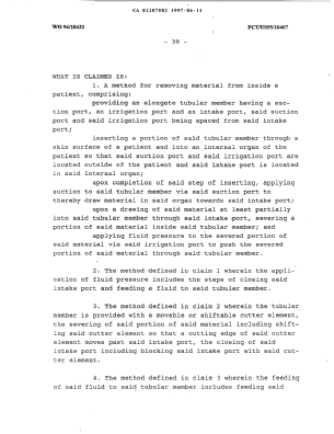 Document de brevet canadien 2207502. Revendications 19970611. Image 1 de 10