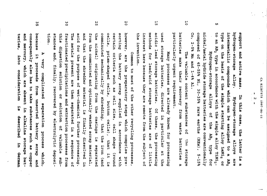 Canadian Patent Document 2207575. Description 19970612. Image 2 of 10