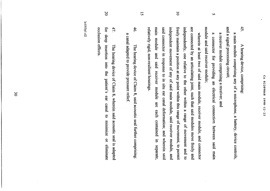 Document de brevet canadien 2209068. Poursuite-Amendment 19981223. Image 14 de 14
