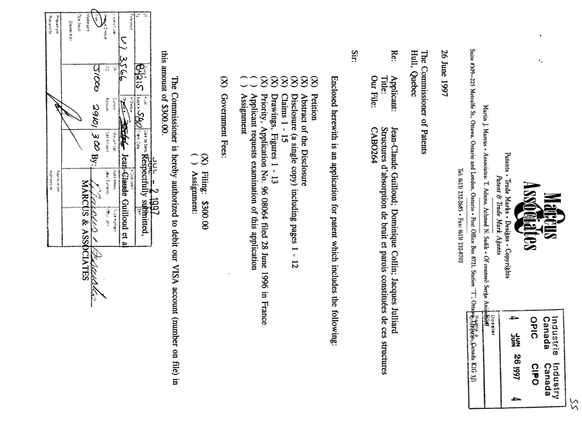 Document de brevet canadien 2209302. Cession 19970626. Image 1 de 3