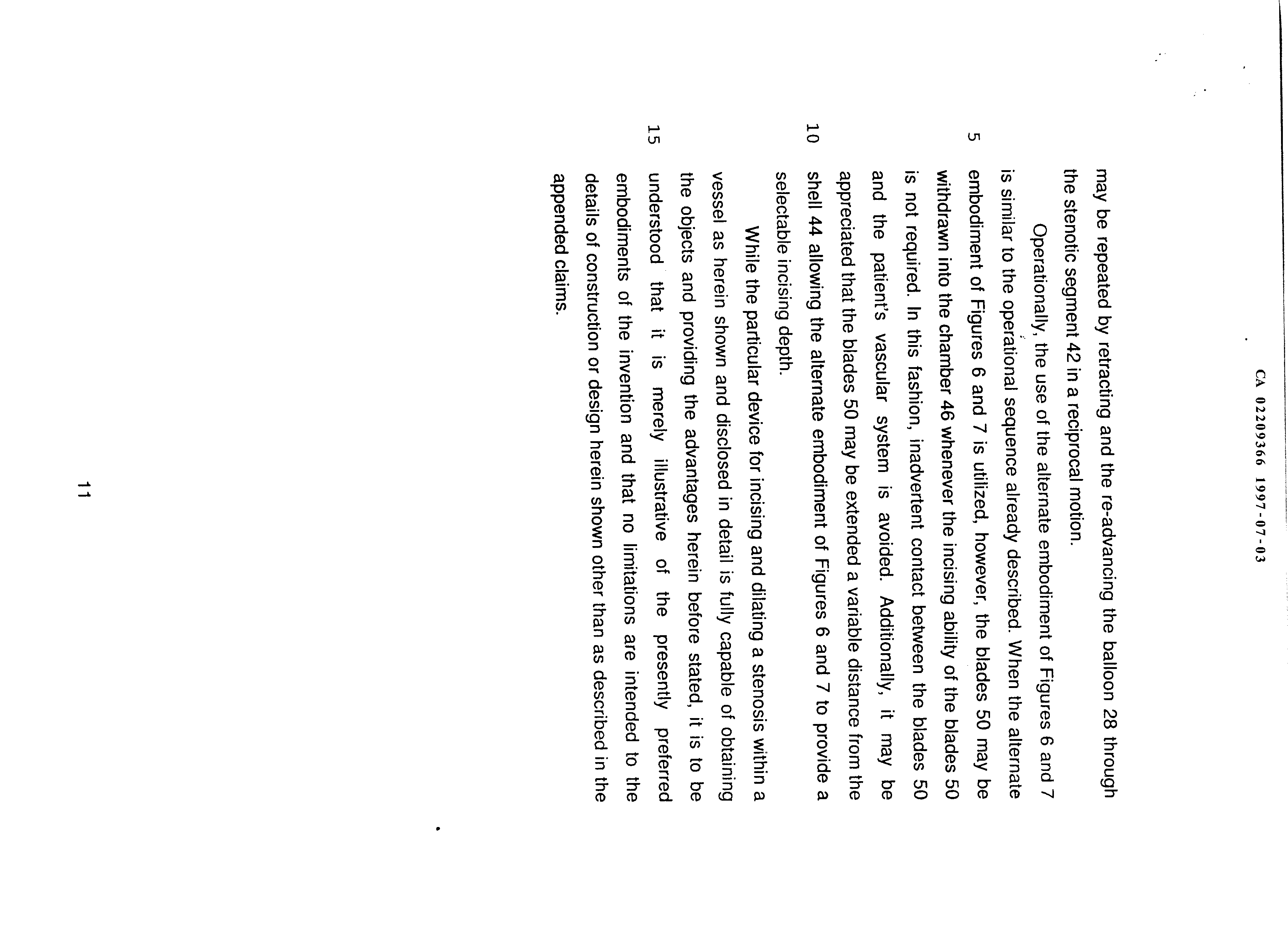 Canadian Patent Document 2209366. Description 19961203. Image 11 of 11