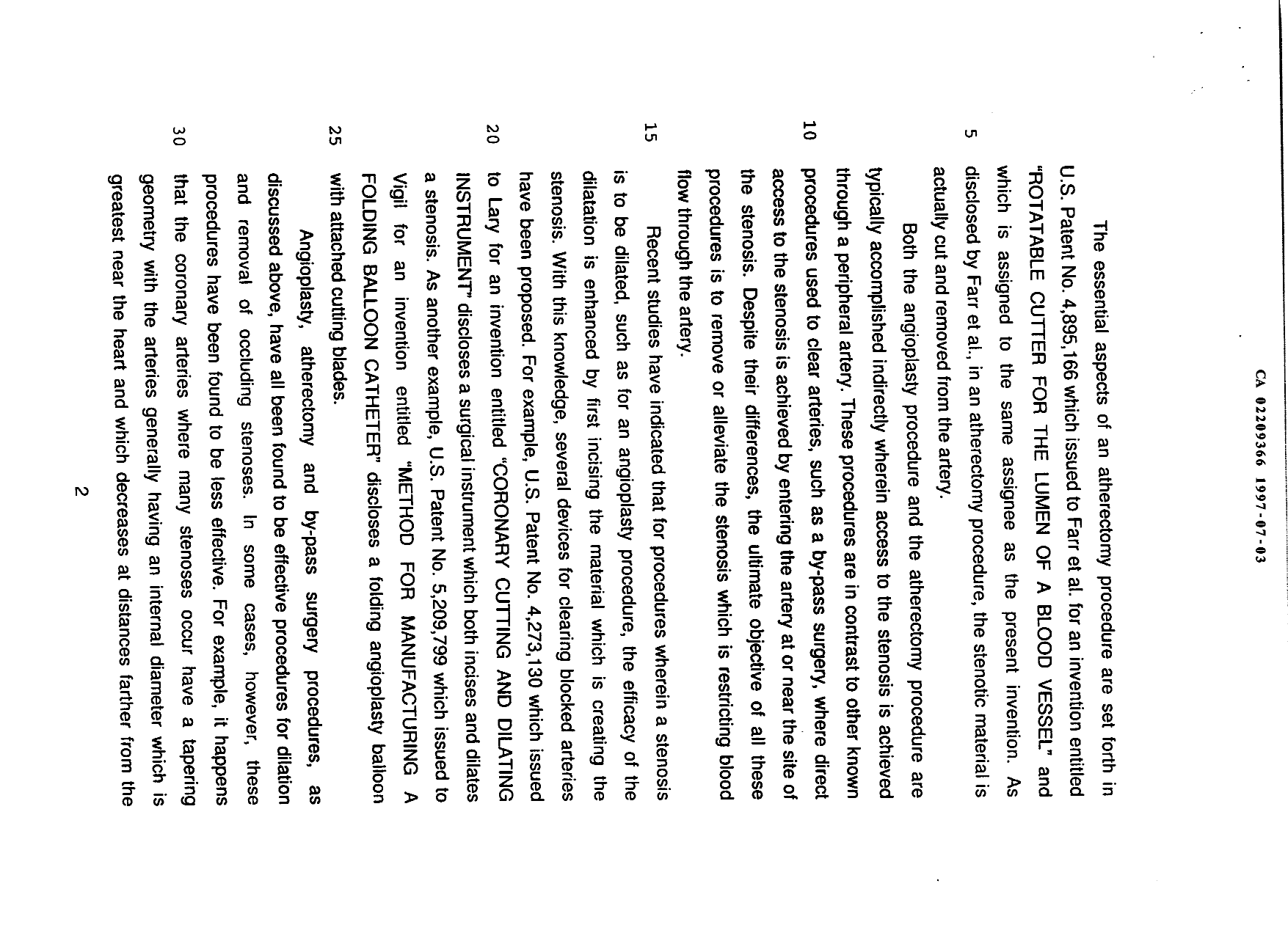 Document de brevet canadien 2209366. Description 19961203. Image 2 de 11