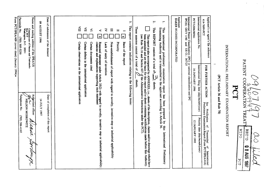 Document de brevet canadien 2209947. PCT 19970808. Image 1 de 3