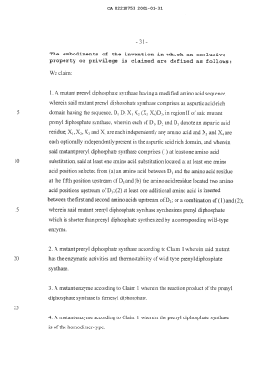 Document de brevet canadien 2210753. Revendications 20030409. Image 1 de 3