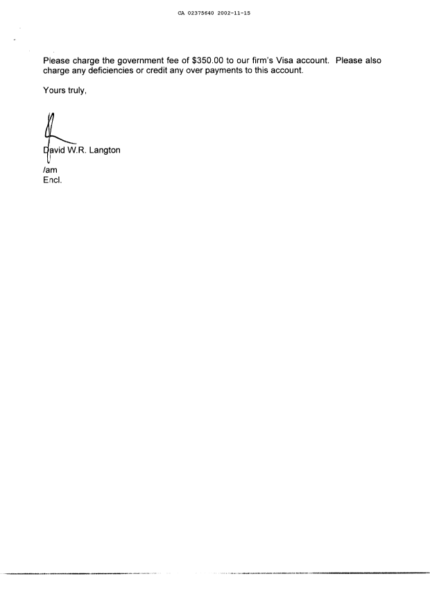 Document de brevet canadien 2210872. Cession 20021115. Image 2 de 3