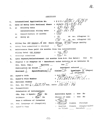 Document de brevet canadien 2211045. PCT 19970806. Image 1 de 12