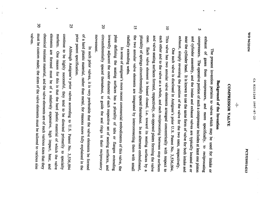 Document de brevet canadien 2211268. Description 19970723. Image 1 de 8