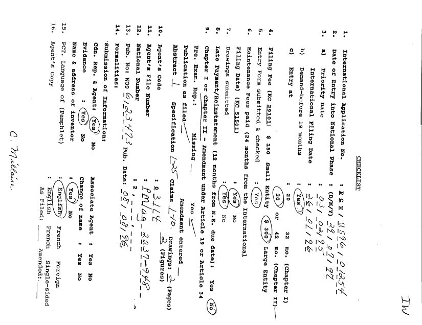 Document de brevet canadien 2211737. PCT 19970729. Image 1 de 11