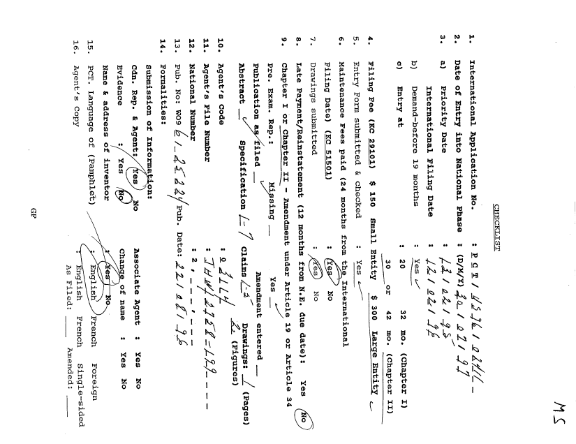 Document de brevet canadien 2211924. PCT 19970730. Image 1 de 10