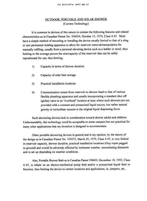 Document de brevet canadien 2211974. Description 19970827. Image 1 de 5