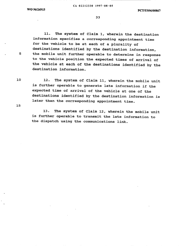 Document de brevet canadien 2212330. Revendications 19970805. Image 3 de 12