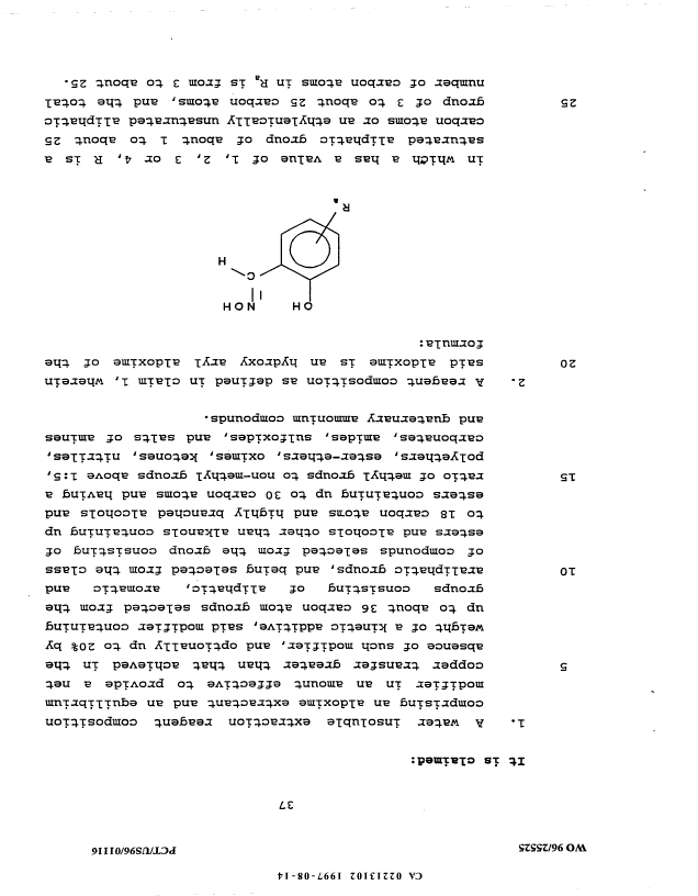 Canadian Patent Document 2213102. Claims 19970814. Image 1 of 7