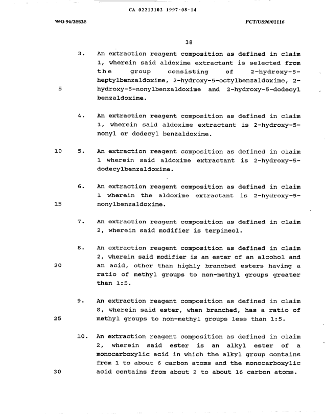 Document de brevet canadien 2213102. Revendications 19970814. Image 2 de 7
