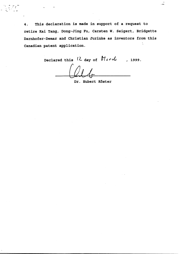 Document de brevet canadien 2214359. Correspondance 19990713. Image 5 de 5