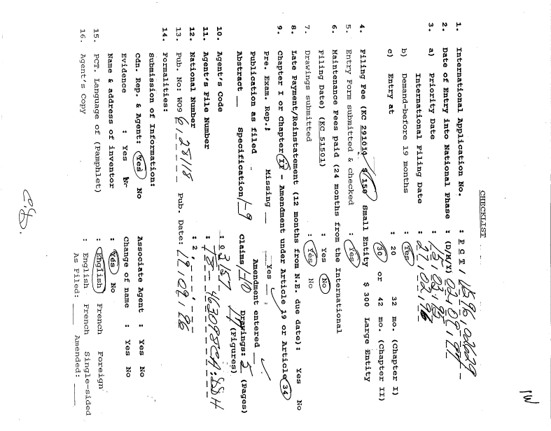 Document de brevet canadien 2214509. PCT 19970902. Image 1 de 10