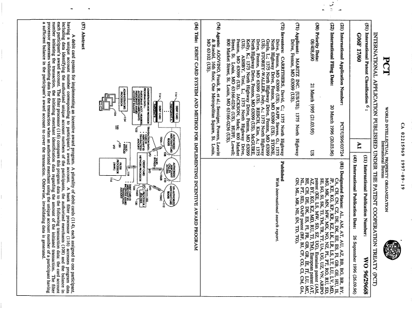 Canadian Patent Document 2215969. Abstract 19970919. Image 1 of 1