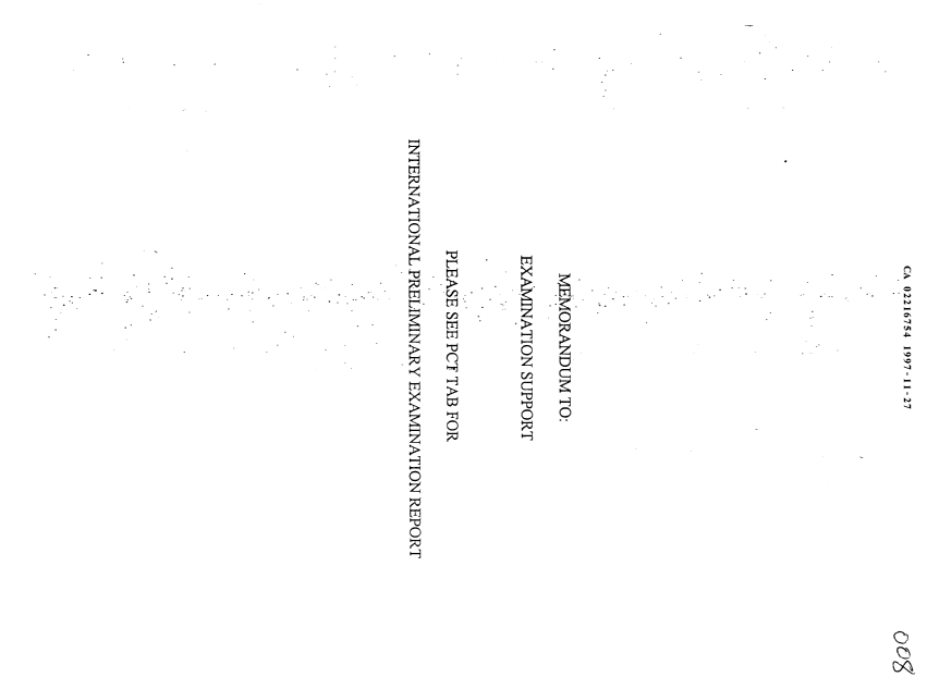 Document de brevet canadien 2216754. Poursuite-Amendment 19971127. Image 1 de 7