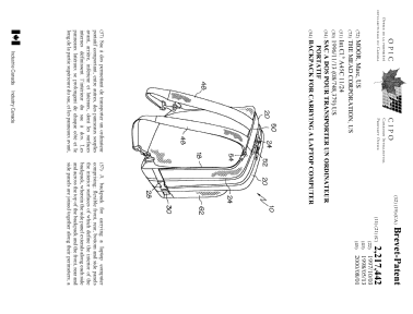 Canadian Patent Document 2217442. Cover Page 20000711. Image 1 of 2