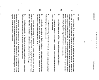 Document de brevet canadien 2217948. Revendications 19971008. Image 1 de 3