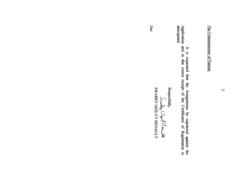 Document de brevet canadien 2217948. Cession 19971128. Image 2 de 8