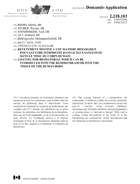 Document de brevet canadien 2218103. Page couverture 19980210. Image 1 de 1