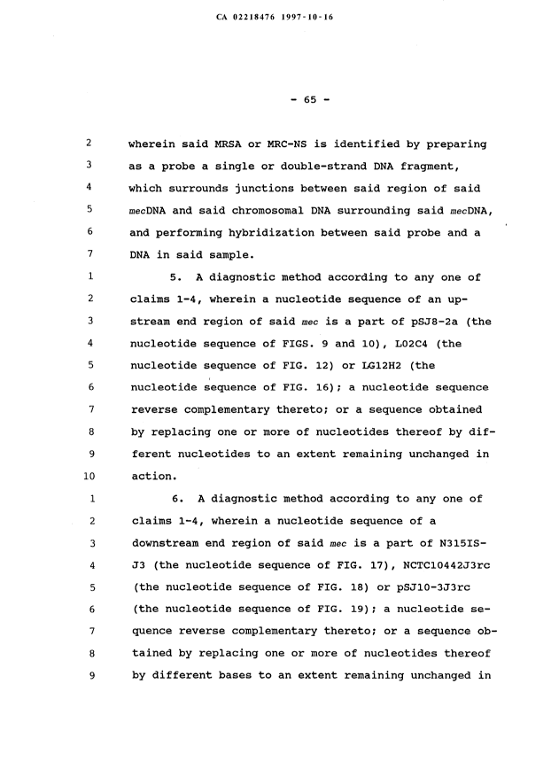 Document de brevet canadien 2218476. Revendications 19971016. Image 2 de 5