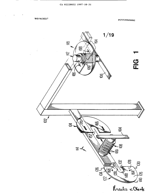 Document de brevet canadien 2220032. Dessins 19971031. Image 1 de 19
