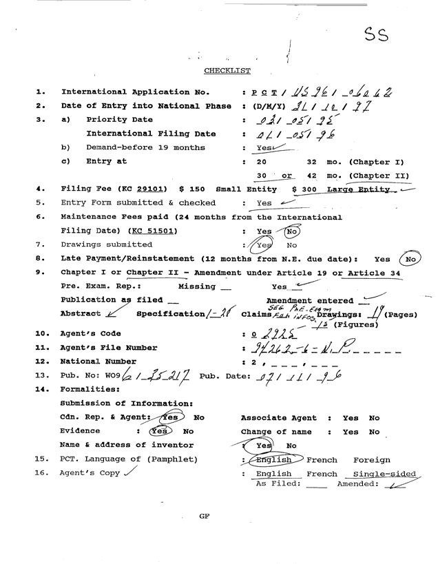 Document de brevet canadien 2220032. PCT 19971031. Image 1 de 83