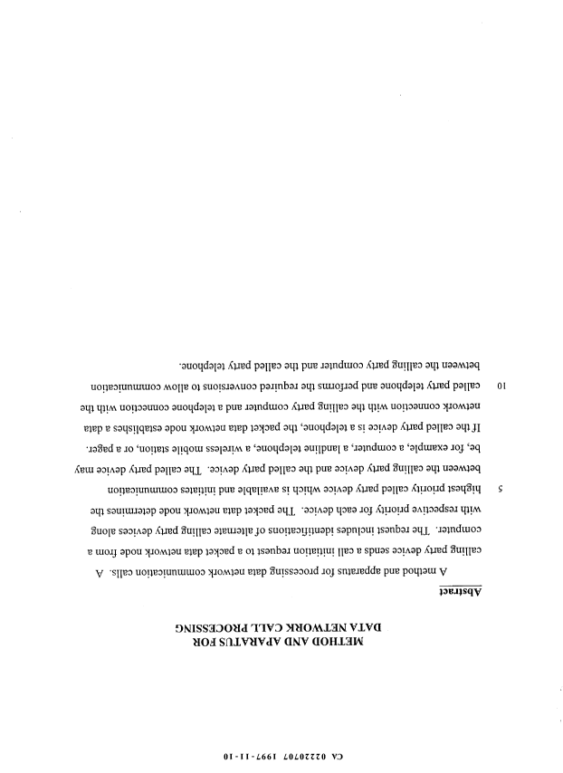 Document de brevet canadien 2220707. Abrégé 19961210. Image 1 de 1