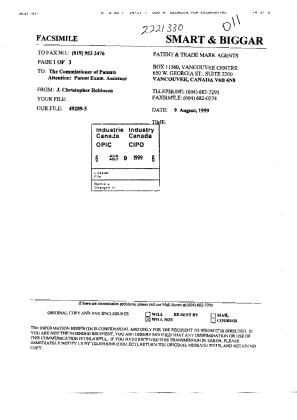 Document de brevet canadien 2221330. Poursuite-Amendment 19990809. Image 1 de 3