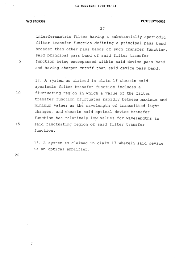 Document de brevet canadien 2221631. Poursuite-Amendment 19980604. Image 28 de 28