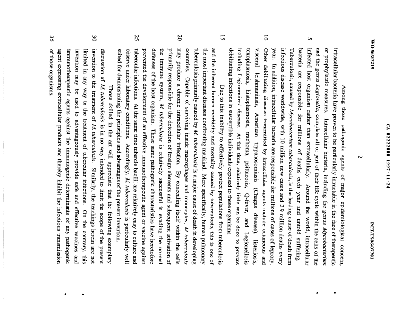 Canadian Patent Document 2222000. Description 20041119. Image 2 of 150