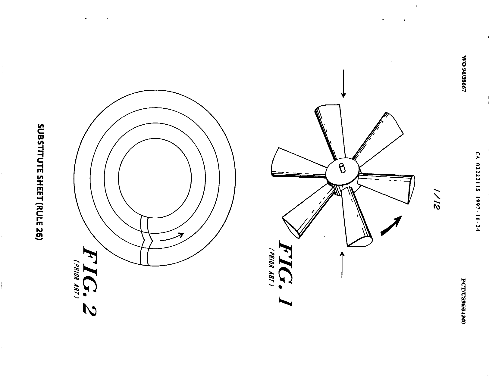 Document de brevet canadien 2222115. Dessins 19961224. Image 1 de 12