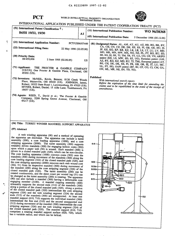 Document de brevet canadien 2223059. Abrégé 19971202. Image 1 de 1