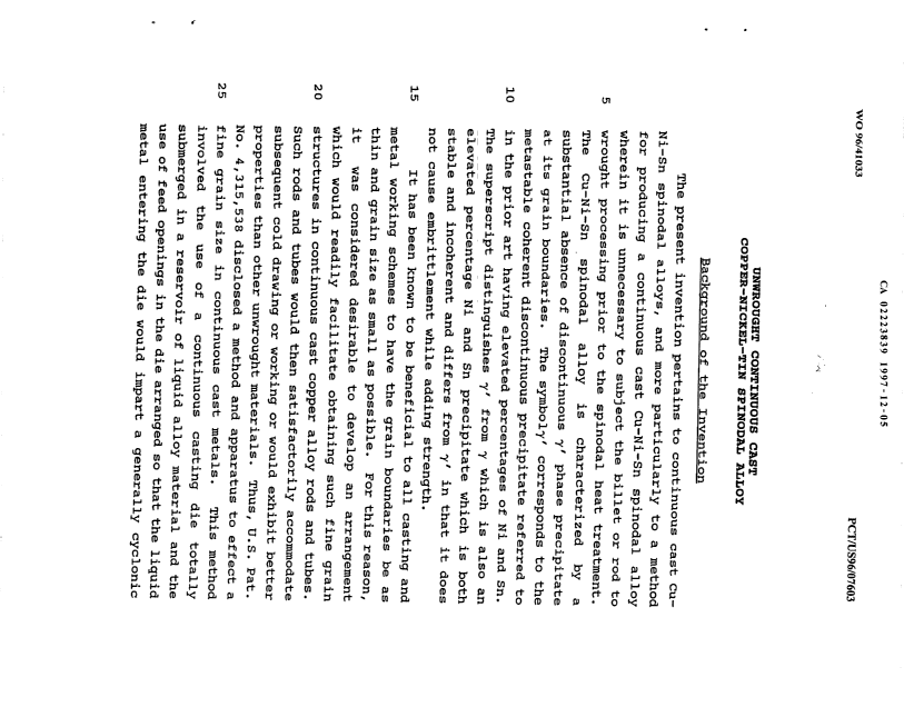 Canadian Patent Document 2223839. Description 19971205. Image 1 of 35