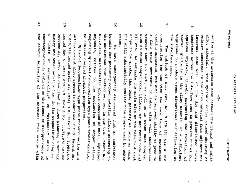 Canadian Patent Document 2223839. Description 19971205. Image 2 of 35