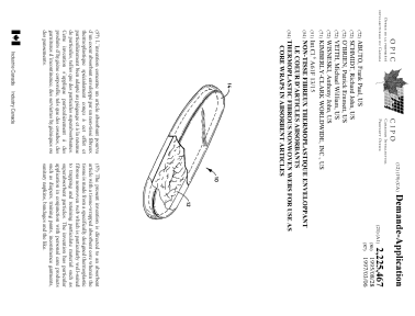 Canadian Patent Document 2225467. Cover Page 19980414. Image 1 of 1