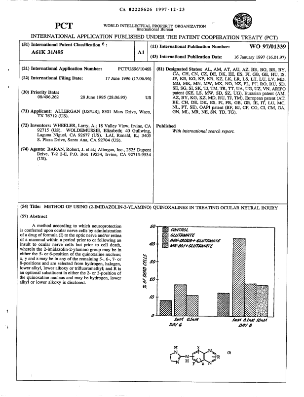 Document de brevet canadien 2225626. Abrégé 19971223. Image 1 de 1
