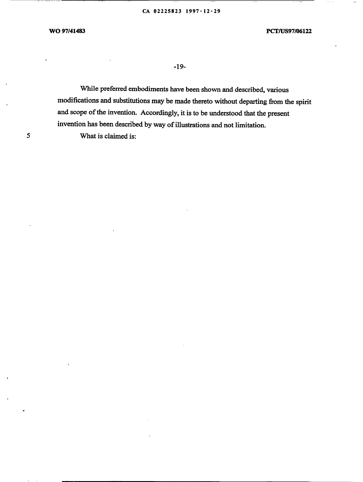 Canadian Patent Document 2225823. Description 19971229. Image 19 of 19