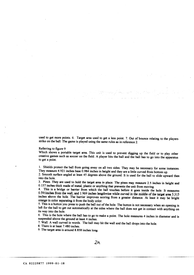Document de brevet canadien 2225877. Description 19990118. Image 3 de 3