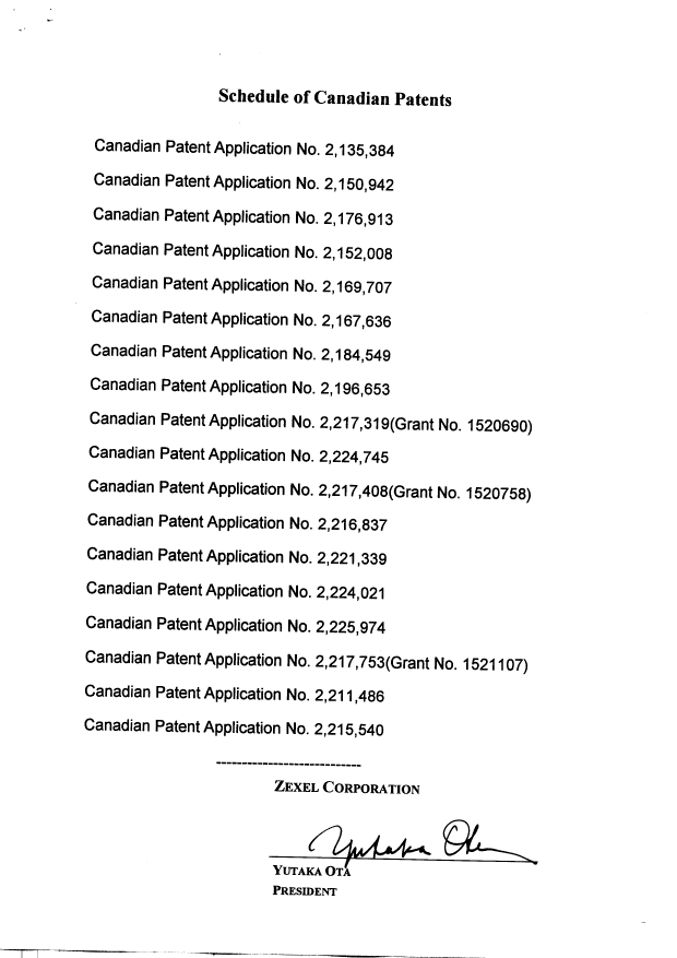 Document de brevet canadien 2225974. Cession 19981014. Image 5 de 5