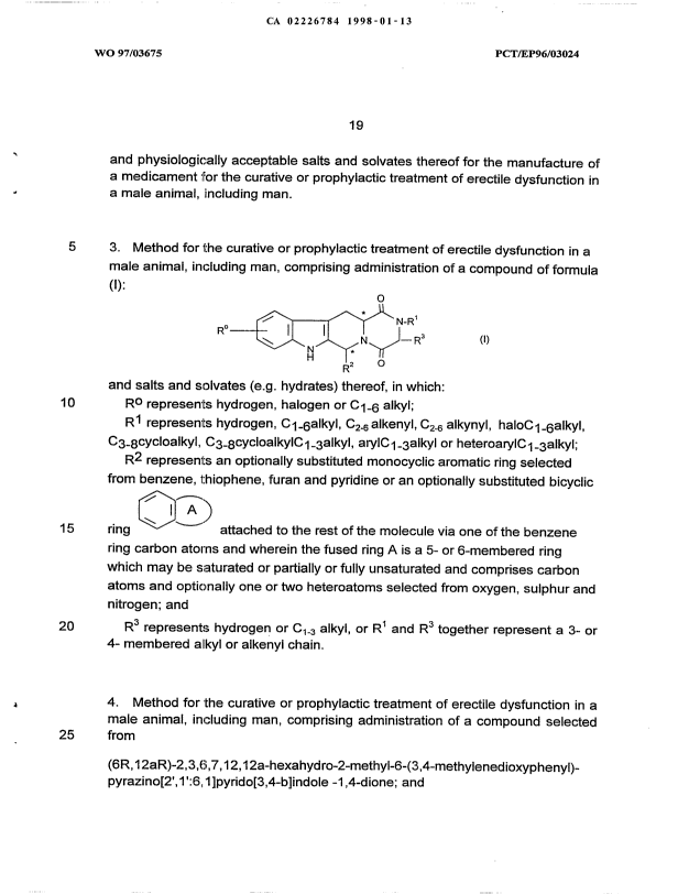 Document de brevet canadien 2226784. Revendications 19971205. Image 2 de 7