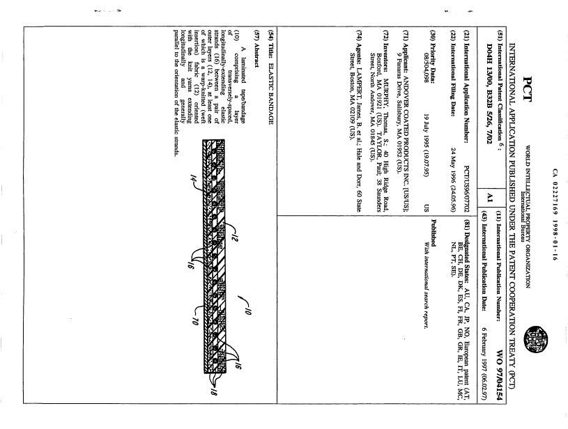 Document de brevet canadien 2227169. Abrégé 19980116. Image 1 de 1