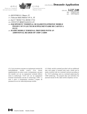 Document de brevet canadien 2227340. Page couverture 19980519. Image 1 de 1