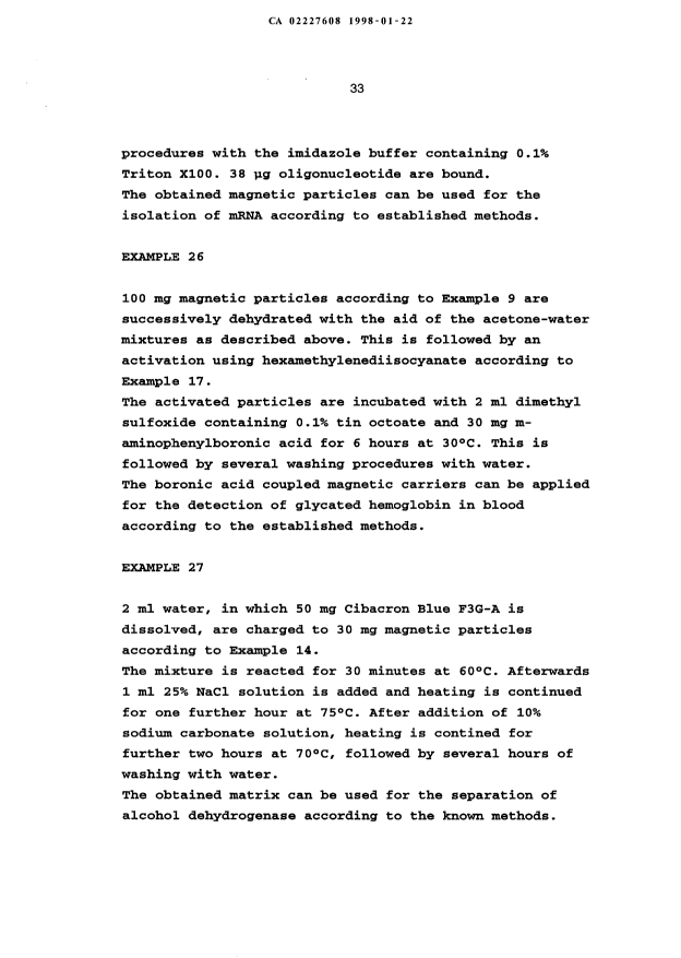 Canadian Patent Document 2227608. Description 19980122. Image 33 of 33