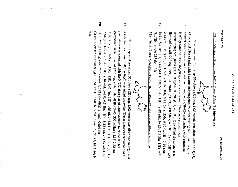 Canadian Patent Document 2227695. Description 19980123. Image 71 of 71